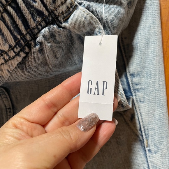 Gap Factory High Rise Wide-Leg Cargo Pull-On Jeans Size Medium - Picture 5 of 5